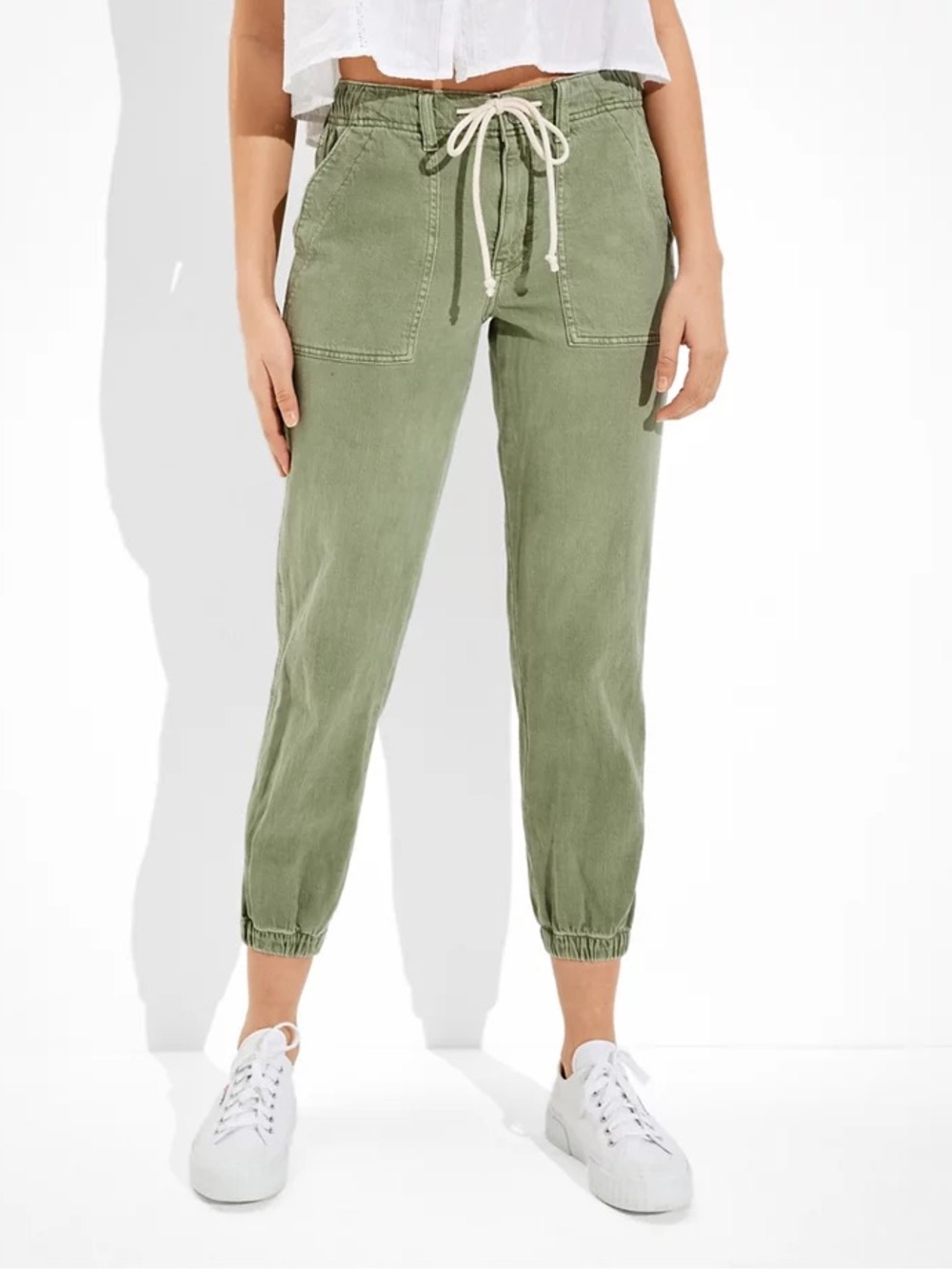 American Eagle | AE Stretch Tomgirl Utility Jogger